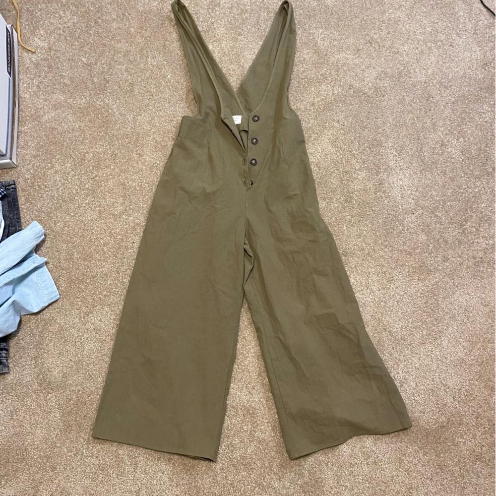 Olive green romper